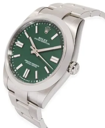 Rolex Oyster Perpetual 41 124300 41mm Stainless steel Green 1