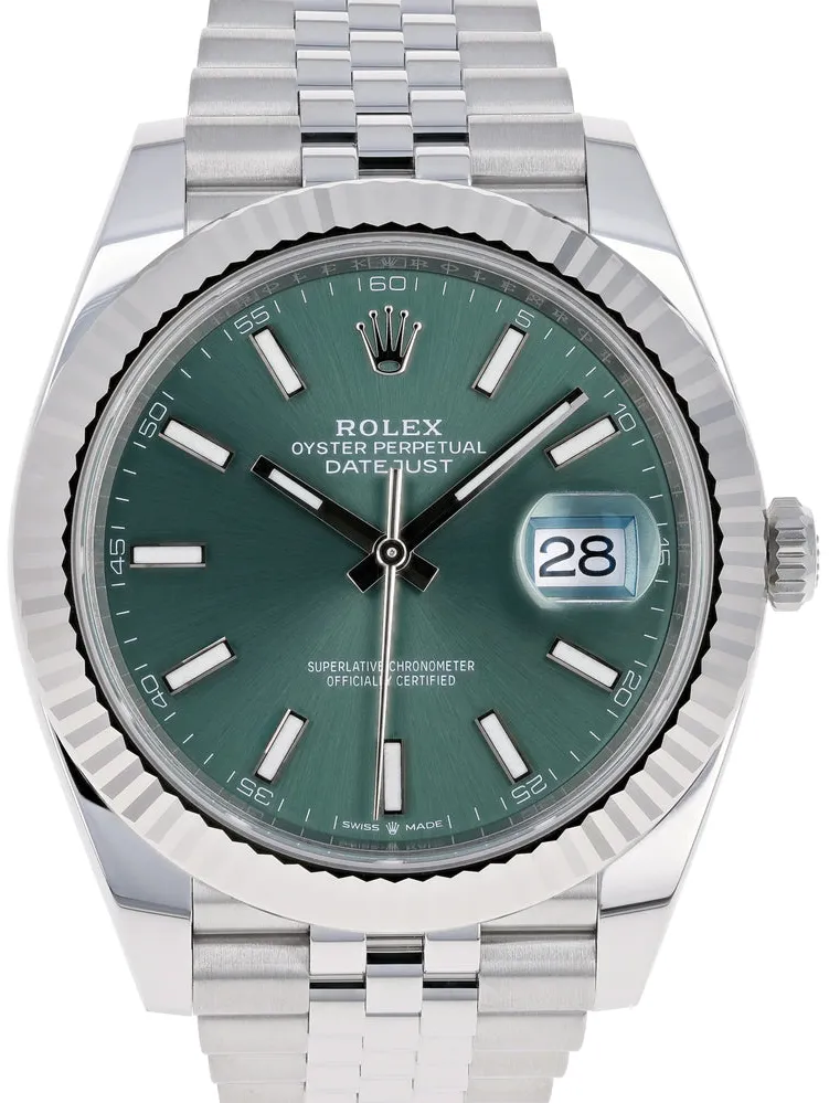 Rolex Datejust 41 126334-0022 41mm White gold and Oystersteel Gray