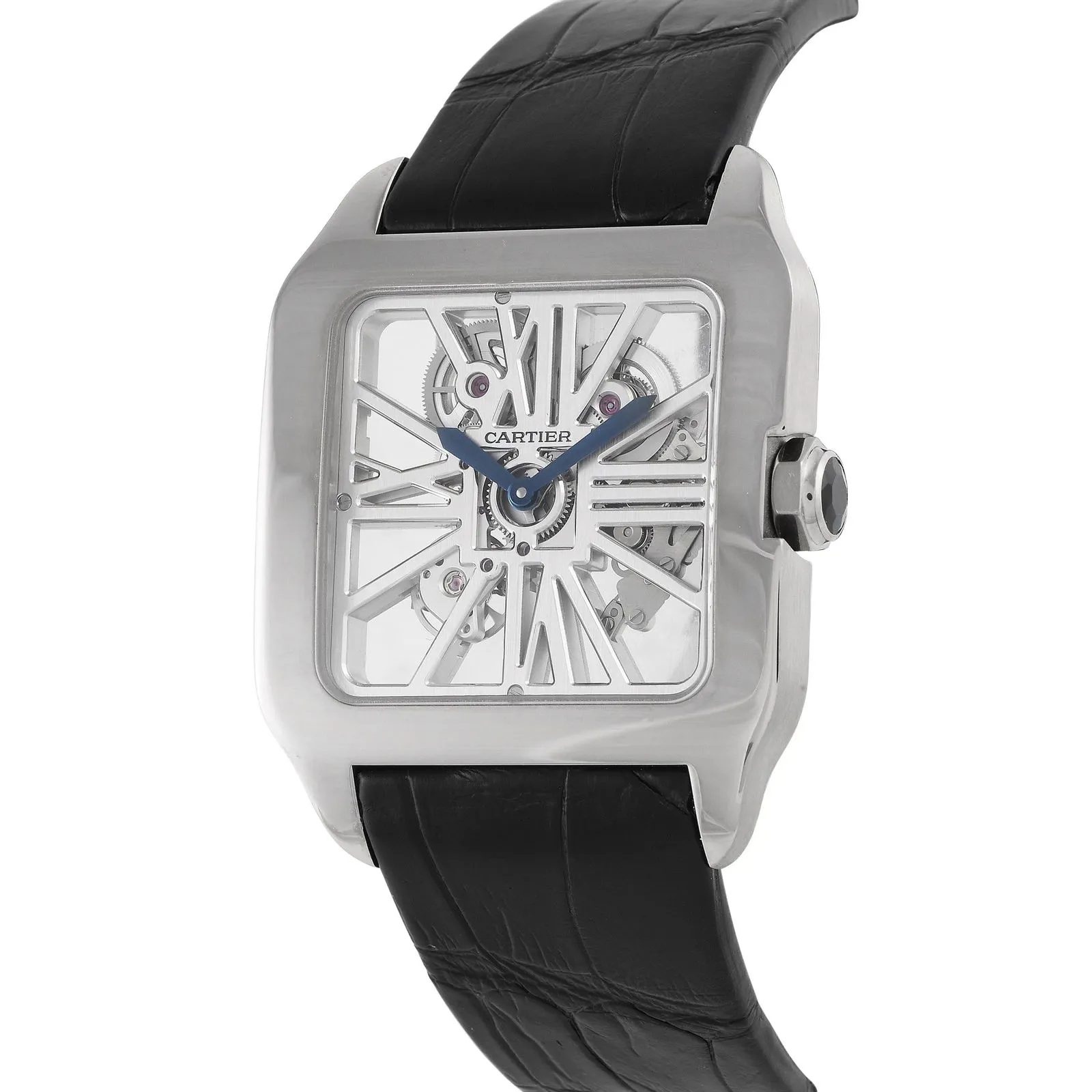 Cartier Santos Dumont W2020033 38.7mm 18k white gold Skeleton 1