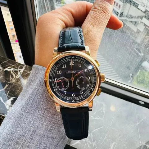 A. Lange & Söhne 1815 414.031 39.5mm Rose gold Black