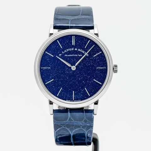 A. Lange & Söhne Saxonia 205.086 39mm White gold Blue