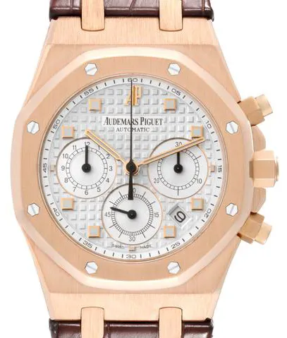 Audemars Piguet Royal Oak 26022OR.OO.D088CR.01 39mm Rose gold Silver