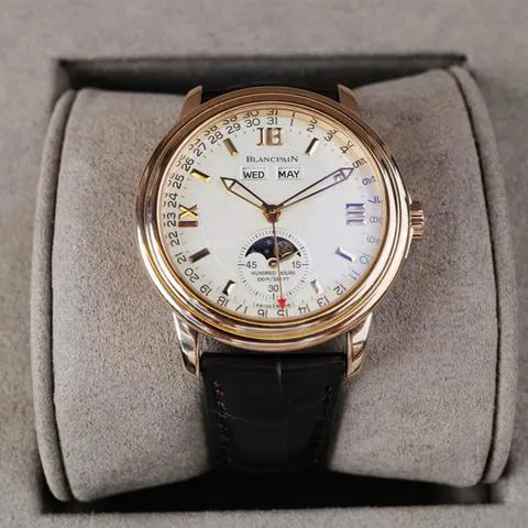 Blancpain Léman Moonphase 2863-3642-53B 38mm Rose gold White