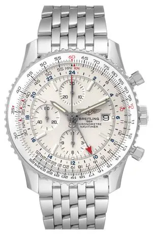 Breitling Navitimer World A2432212/G571 46mm Stainless steel White 2