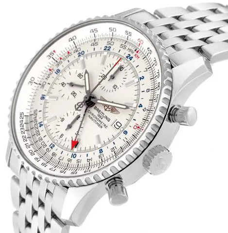 Breitling Navitimer World A2432212/G571 46mm Stainless steel White 6