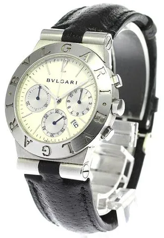 Bulgari Diagono CH 35 S 35mm Stainless steel White 1