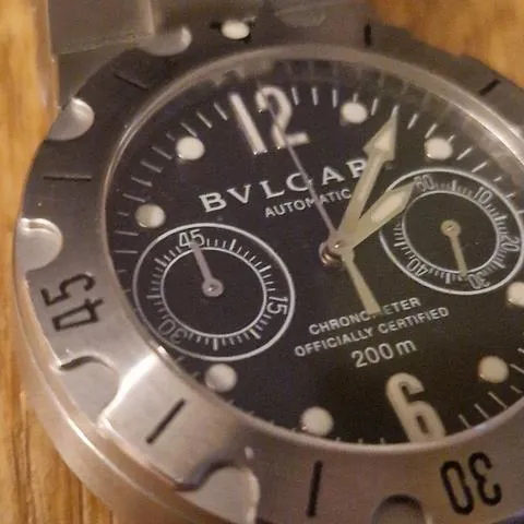 Bulgari Diagono SC38S 38mm Stainless steel Black 14