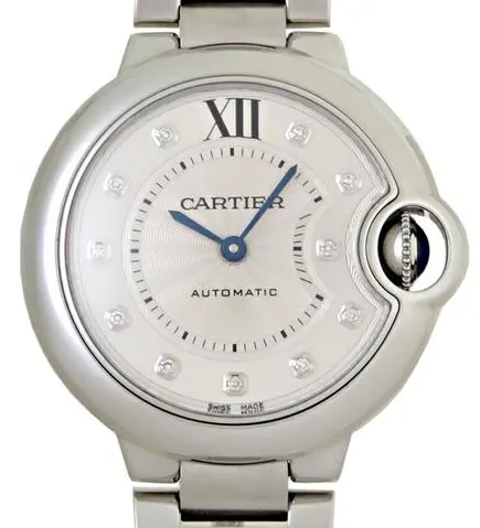 Cartier Ballon Bleu 33mm WE902074 33mm Stainless steel Silver