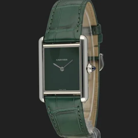 Cartier Tank WSTA0056 33.5mm Stainless steel Green