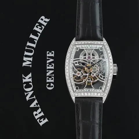 Franck Muller Cintree Curvex 7880 B S6 SQT DP WG 50.4mm White gold Skeletonized