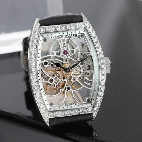 Franck Muller Cintree Curvex 7880 B S6 SQT DP WG 50.4mm White gold Skeletonized 7