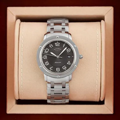 Hermès Clipper W035132WW00 CP2.810.230/4964 39mm Stainless steel Gray