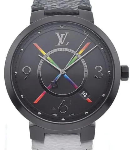 Louis Vuitton QA113Z 39mm Stainless steel Black