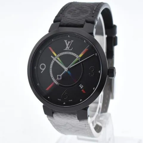 Louis Vuitton QA113Z 39mm Stainless steel Black 1