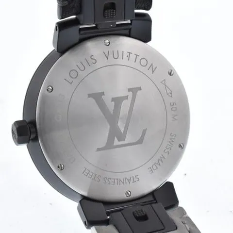 Louis Vuitton QA113Z 39mm Stainless steel Black 5