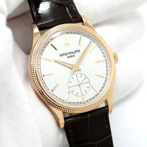 Patek Philippe Calatrava 6119R-001 39mm Rose gold White