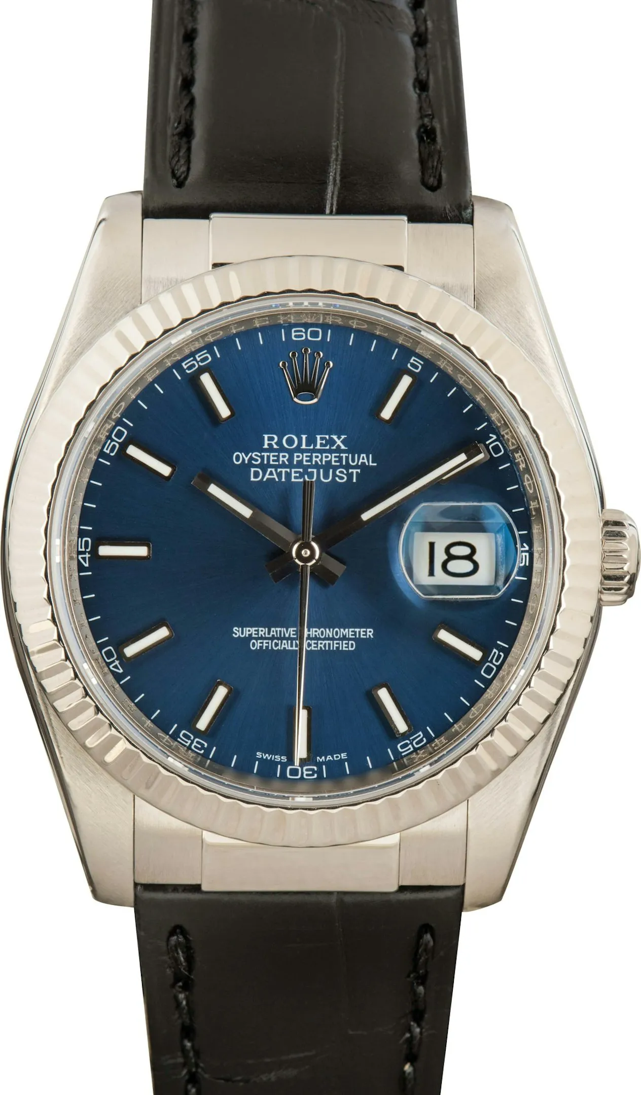 Rolex Datejust 36 116139 36mm White gold Blue 1