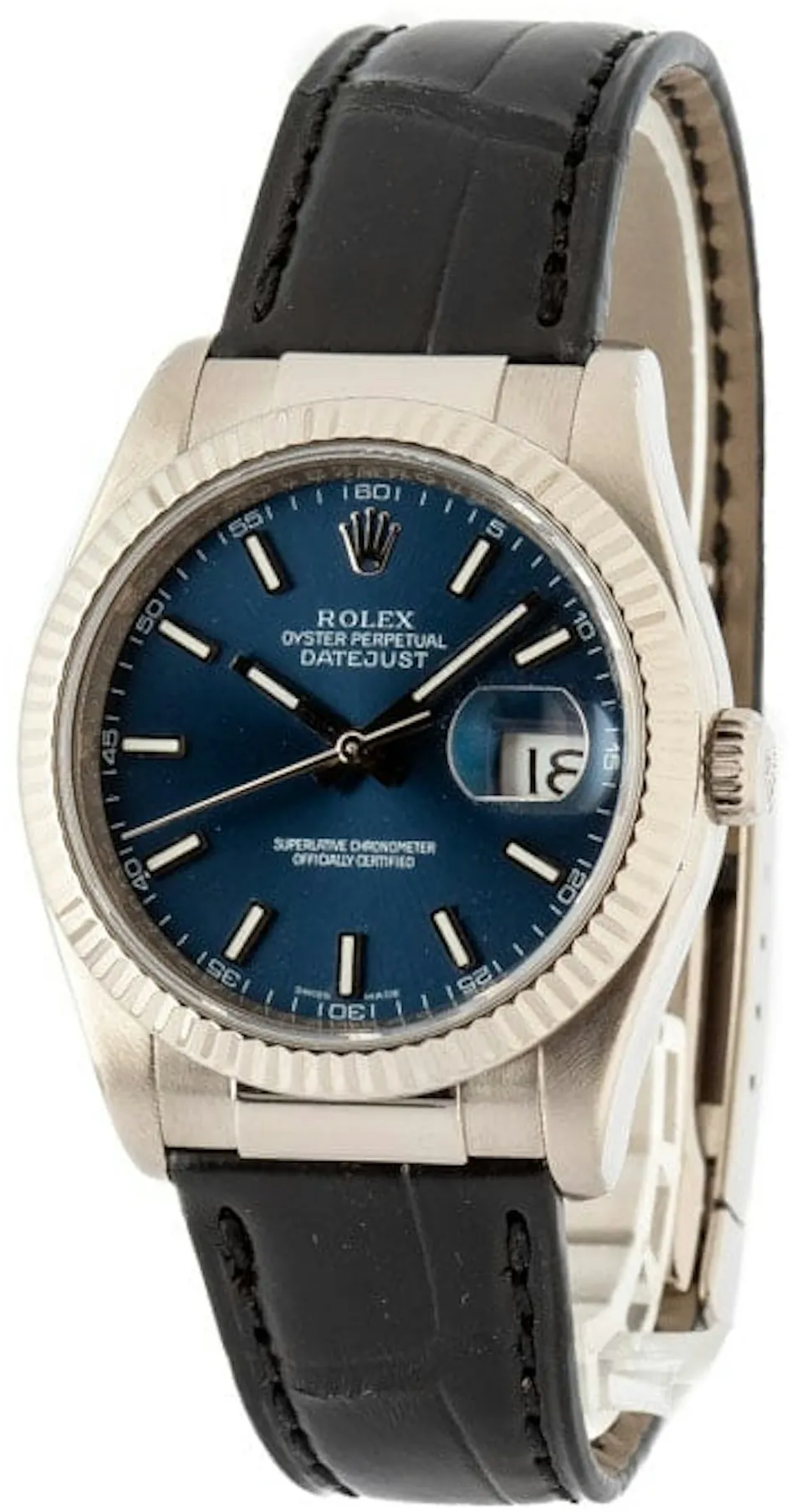 Rolex Datejust 36 116139 36mm White gold Blue 2