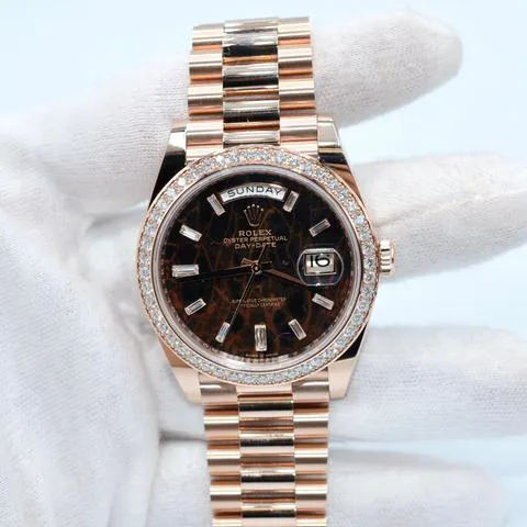 Rolex Day-Date 40 228345RBR 40mm Rose gold Brown