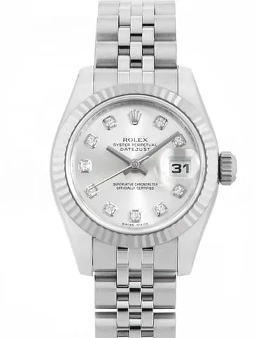 Rolex Lady-Datejust 179174G 26mm Yellow gold and Stainless steel Silver