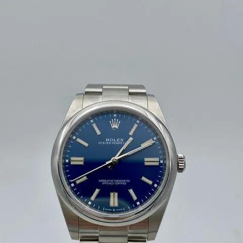 Rolex Oyster Perpetual 41 124300 41mm Stainless steel Blue 4