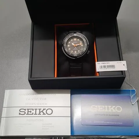 Seiko Prospex SNE577P1 46.5mm Stainless steel Black 1