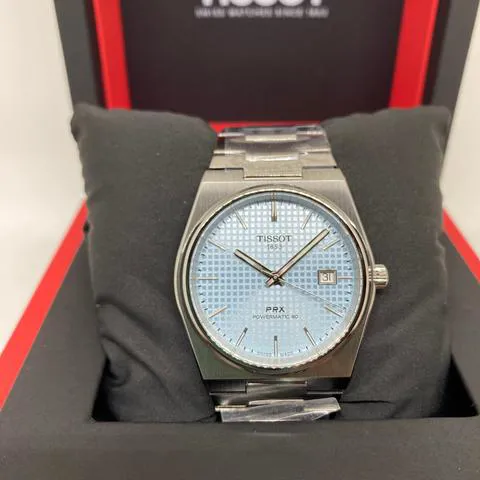 Tissot PRX T137.407.11.351.00 40mm Stainless steel Ice blue 2