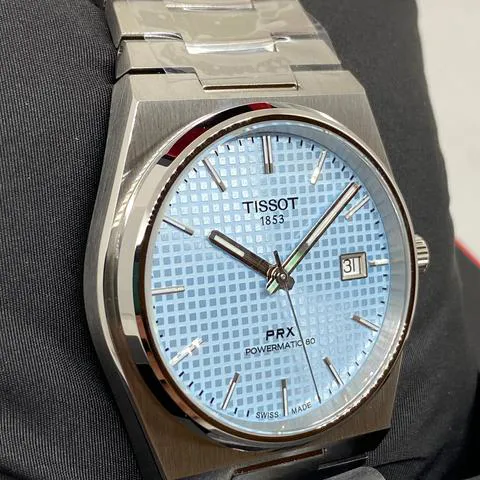 Tissot PRX T137.407.11.351.00 40mm Stainless steel Ice blue 3