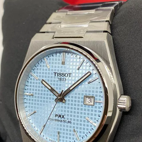 Tissot PRX T137.407.11.351.00 40mm Stainless steel Ice blue 4