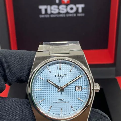 Tissot PRX T137.407.11.351.00 40mm Stainless steel Ice blue 7