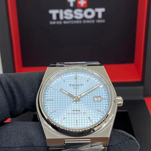 Tissot PRX T137.407.11.351.00 40mm Stainless steel Ice blue 8