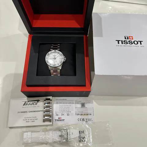 Tissot Seastar T120.210.11.011.00 36mm Stainless steel White