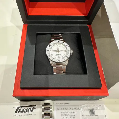 Tissot Seastar T120.210.11.011.00 36mm Stainless steel White 1