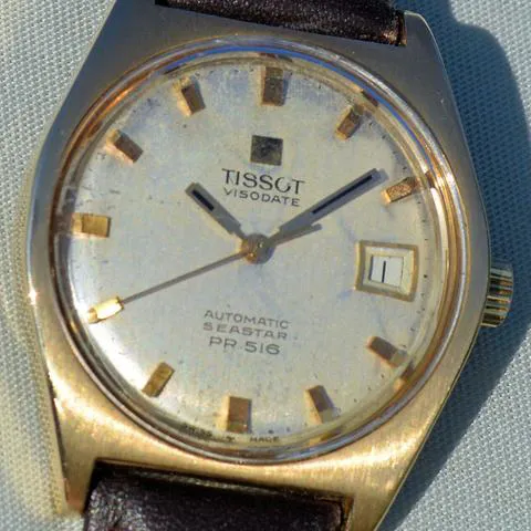 Tissot Visodate PR516 34mm Yellow gold White