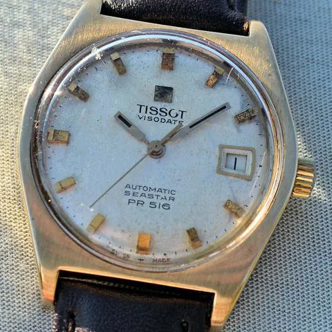 Tissot Visodate PR516 34mm Yellow gold White 2