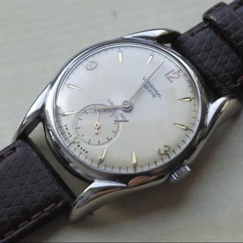 Universal Genève 34mm Stainless steel White