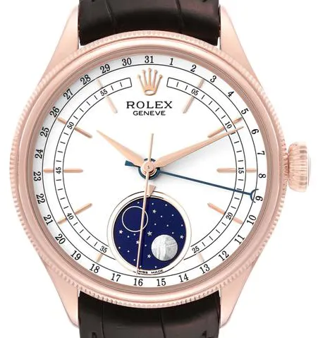 Rolex Cellini Moonphase 50535 39mm Rose gold White