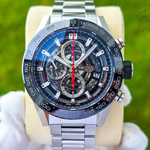 TAG Heuer Carrera CAR2A1W.BA0703 45mm Stainless steel Skeleton