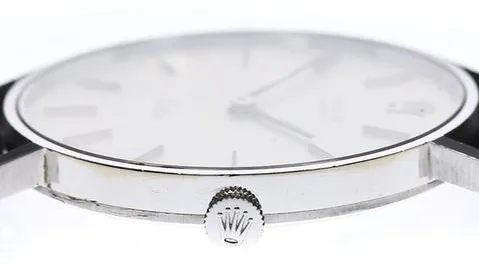 Rolex Cellini 3833 31mm White gold Silver 2