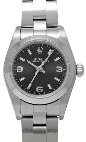 Rolex Oyster Perpetual 76080 24mm Stainless steel Black