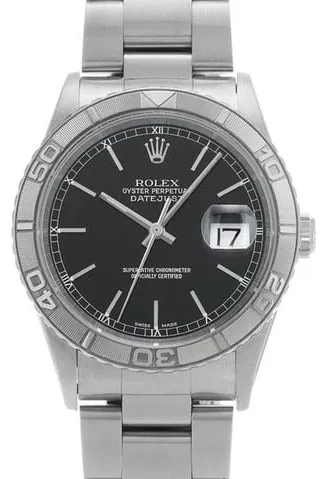 Rolex Datejust Turn-O-Graph 16264 36mm Stainless steel Black