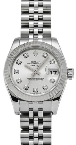 Rolex Lady-Datejust 179174G 26mm Stainless steel Silver