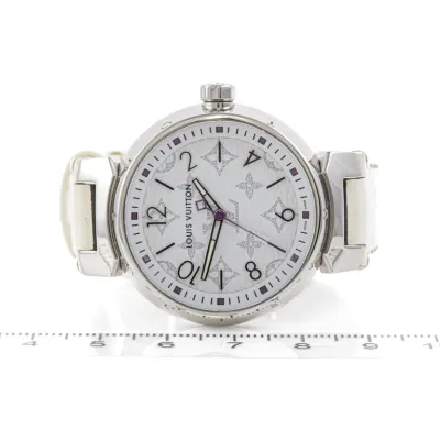 Louis Vuitton Tambour QA116 34mm Stainless steel White 6