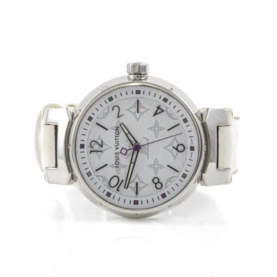 Louis Vuitton Tambour QA116 34mm Stainless steel White 7