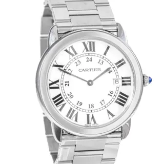 Cartier Ronde Solo de Cartier 3603 Stainless steel Silver