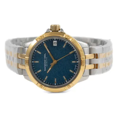 Raymond Weil Tango 5960-STP-50061 30mm Yellow gold PVD plated with stainless steel Blue 6