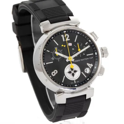 Louis Vuitton Tambour Q11BG 39mm Stainless steel Black 2