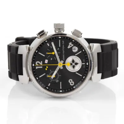 Louis Vuitton Tambour Q11BG 39mm Stainless steel Black 4