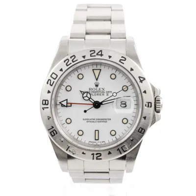 Rolex Explorer II 16570 40mm Stainless steel White