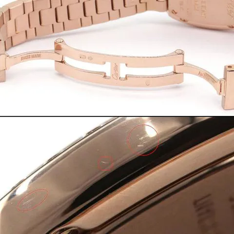 Cartier Baignoire Small Model WB520002 23mm Rose gold Silver 4